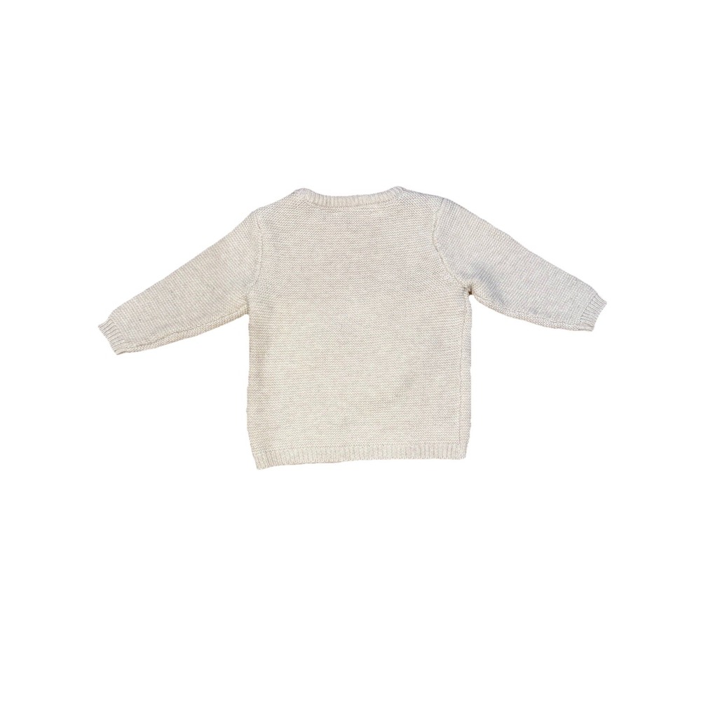 Rene Rofe Fox Knit Sweater Baby 6-9 Months Beige Woodland Forest Earthy Neutral - Picture 8 of 8
